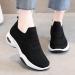 Rytejfes Women's White Waterproof Wedge Heel Sneakers | Stylish Lace-Up & Slip-On Options in Blue & Black (Size 38 EU) - Buy Online on SooperMarket.com