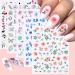 Flowornament 3D Flowers for Nails 5 Sheets Nail Stickers Decals for Nail Art  Nail Art Designer Nail Stickers Nail Design Stickers