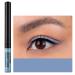 DekRion Liquid Eyeliner  Matte Colored Eyeliners  Gray-Blue Eyeliner  White Black Red Brown Green Purple Waterproof High-pigmented Colorful Eyeliners Eye Makeup (15Gray-Blue)