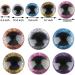 120pcs Glitter Plastic Safety Eyes - 6 Colors, 12mm-20mm Round Eyes for Dolls, Teddy Bears, Toys - DIY Crafts - Buy Online on SooperMarket.com