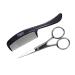 PARSA Men Beard Care Set Scissors and Comb For Full Beards and Mustaches 2-piece the perfect gift for him