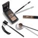 BLEGGEIT Pro Eyebrow Brush and Comb Set Steel Brow Brush, Metal Eyelash Brush, Spoolie Brush, and Angled Brow Brush for Precision Application and Defining Shape (1 PC) - Buy Online on SooperMarket.com