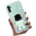 Tivenfezk Nadoli for Samsung Galaxy A14 4G astronaut Hidden Stand Shell caricature glitter stand soft silicone bling transparent protective cover samsung galaxy a14 4g green