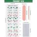 Semi Cured Gel Nail Strips in Blue - Long Lasting Waterproof Nail Wraps with Cuticle Stick, File, Wipes & Sealing - Pink Butterfly Design | EBANKU - Buy Online on SooperMarket.com