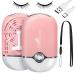 Geisofu USB Mini Portable Fans Rechargeable Electric Bladeless Air Conditioning Refrigeration Blower Dryer Fan for Eyelash Extension (Light pink)