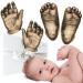BabyRice Large Baby Hand and Foot Casting Kit Boxed Includes Metallic Paint (Bronze)