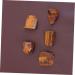 KOMBIUDA Rock Mineral 5pcs Tigers Tigers Eye Stone Eye Gemstone African Decor Natural Tiger's Eye African Gemstone Rock As Shown Size 2 - Buy Online on SooperMarket.com