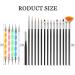 HanyoSheng Acrylic Nail Brush Set - 15 Brushes & 5 Dotting Tools for Gel Nail Art & Detailing - Buy Online on SooperMarket.com