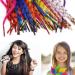 Quesuc Synthetic Hair Extension Kit - 52 Assorted Colors Stick Tip Hair Extensions with Tools - Bright & Pretty Mixed Colors - Buy Online on SooperMarket.com
