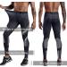 OEBLD Men's Compression Pants UV Blocking Running Tights - 1 or 2 Pack | Gym Yoga Leggings for Athletic Workout | Black Small - Buy Online on SooperMarket.com