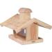 Dobar 21277E Large Bird Feeder Solid Wood Bird House with Shingle Roof Premium Bird Feeding Station for Container Montage 38x38x30 cm - Buy Online on SooperMarket.com