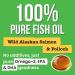 Fish Oil for Dogs & Cats - Natural Omega-3 Liquid Supplement for Skin & Coat Joint & Heart Health - 14oz Krill Oil Booster - Buy Online on SooperMarket.com