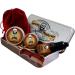 Beard Grooming Kit for Men in Metal Tin - Mens Grooming Kits with Moustache Wax Beard Oil Beard Balm Pocket Sized Mens Comb & Beard Scissors | Dad Gifts for Men Beard Growth Kit | Cedarwood