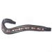 Exionpro Elegant soft padded headband with crystals in bright peach burgundy and topas colors |Horse stems for horses |Diamond headband horse (full size) black