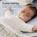 Portable Golden Crown Rhinestone Pacifier for Toddlers - Stylish Baby Pacifier with Chain Clip (Letter C) - Shop Internationally - Buy Online on SooperMarket.com