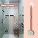 Pink Long Handle Back Scrubber for Shower with Soap Dispenser - Exfoliating Bath Brush 14in - Buy Online on SooperMarket.com