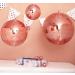 2400pcs Rose Gold Mirrors Mosaic Tiles Sticker - Self Adhesive Craft Glass Tiles 5mm by 5mm - Buy Online on SooperMarket.com