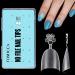 TOMICCA Short Oval French Nail Tips 510pcs Half Cover False Nail Tips Natural Matte False Nails Acrylic Nail Tips Artificial Nails Tips for Acrylic Extensions Salon Nails 15 Sizes 510pcs-Short Oval