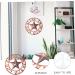 Cabilock Retro Wrought Iron Disc Ornament Rustic Decor for Home Wall Creative Hanging Decor Indoor Crafts - Buy Online on SooperMarket.com