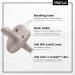 Milk Snob Calm n Cuddle Silicone Pacifier 6-18 Months | BPA Free Teether & Soother for Baby Girl and Boy | Stage 2 Gray Linen - Ideal Baby Registry & Shower Gift - Buy Online on SooperMarket.com