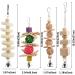 Onebarleycorn Budgie & Parrot Toy Set - 7 Wooden Bird Toys Swings & Canaries for Happy Pet Playtime - Buy Online on SooperMarket.com