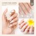 Saviland French Tip Nail Stamper Kit with Black+White Stamping Gel Polish - DIY French Manicure Set - Buy Online on SooperMarket.com