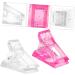 Mikinona 60 pcs UV White Tool Building Nail DIY A Home Tools Gel and Fixing Forms Finger Curve Clamps Clamp Quick Poly Fiberglass Clips Tips Extension Fake Salon Pinching Manicure 1 count (Pack of 1) White Pinkx5pcs - Buy Online on SooperMarket.com