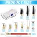 33-Piece Bicycle Valve Adapter Set - DV SV AV French Valve Adapters with Storage Box & Inflatable Hose for All Bicycle Valves | International Shipping Available - Buy Online on SooperMarket.com