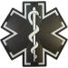 Glow Dark Black PVC EMS EMT Paramedic Morale Patch - Tactical Touch Fastener - Buy Online on SooperMarket.com