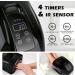 90W Professional Wireless UV LED Nail Lamp Gel Curing Dryer with 45 Beads and LCD Display - Black - Buy Online on SooperMarket.com