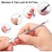 Fishing Fun Cuticle Pusher Set Stainless Steel Manicure Pedicure Tool | Double End for Gel Nail Polish Removal | Fingernails and Toenails Care - Buy Online on SooperMarket.com