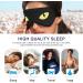 Haskirky Light Blocking Eye Mask - Adjustable Unisex Travel Eye Mask for Deep Sleep and Meditation - Yellow - Buy Online on SooperMarket.com