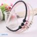 SPROUTS Girls 3-Piece Pearl Headband Set | Non-Slip Thin Fabric Hair Hoops for Kids - Buy Online on SooperMarket.com