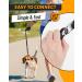 Looxmeer Dog Tow Lines - Robust 3m to 30m Leashes with Storage Bag & D-Carabiner for Training | Durable & Versatile Black Dog Leash - Buy Online on SooperMarket.com