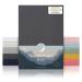 Laleni 2 Set fertilizer sheet cable car oval 38x77 cm-OEKO-TEX certified 100% cotton breathable clamping cloth jersey baby 135 g/m anthracite house car oval 38x77cm anthracite 2