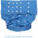 Washable Adult Diaper for Incontinence Care | Adjustable & Easy-Dry Cloth Diaper Cover - Dark Blue - Buy Online on SooperMarket.com