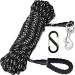 Reflective 65FT Dog Training Lead Rope for Hiking & Walking | Nylon Long Recall Leash with Comfortable Handle - Buy Online on SooperMarket.com