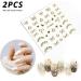 100 Clear Fake Nail Display Board | Nail Polish Swatches with Stickers - Buy Online on SooperMarket.com