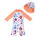 upandfast Baby Girl One Piece Swimwear Suits with Sun Hat Toddler Swimsuits UPF 50+ Sun Protection 12-18 Months Sunflower