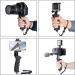 2in1 Ergonomic Portable Action Camera+Smartphone Hand Grip Stabilizer Combo for Vlogging - GoPro & iPhone Holder Kit with Mic+Light Adapter for YouTube & TikTok - Buy Online on SooperMarket.com