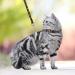 SCIROKKO Escape Proof Cat Harness and Lead Set - Luminous Moon and Star Design, Adjustable for Outdoor Walking - Safety Buckle, Black - Buy Online on SooperMarket.com