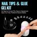 Tomicca Artificial Nails - Short Square Nail Tips for Gel Nails | 150 Pcs Soft Gel Full Cover Set with Glue | Professional Salon Quality - 15 Sizes Available - Buy Online on SooperMarket.com