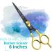 Wishbeauty 6" Professional Scissor for Hair Cutting Hair Dressing Thinning Shear Scissors UK Shears for Hair Cutting Barber Scissors for Professionals - Buy Online on SooperMarket.com