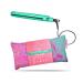 Almost Famous Tropico Getaway 0.5 inches Mini Tourmaline & Ceramic Hair Straightener Flat Iron with Stunning Travel Bag with Set Temperature All Hairstyles (Watermellow)