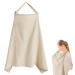Still towel breastfeeding cloth for soft and breathable silent scarf breastfeeding cover privacy screen snacking apron increased apron-like breastfeeding kitchen multi-purpose breastfeeding cover (Khaki)