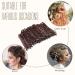 150 Wave Shape Hairpins - Brown Metal Bobby Pins Set for Kids & Girls | Stylish Hair Accessories for Salons - Buy Online on SooperMarket.com
