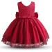 NNJXD Baby Girls Flower Princess Birthday Party Dress 648 Red-a | 6-12 Months - Buy Online on SooperMarket.com