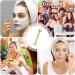 Virtcooy Silicone Face Brush | Mud Film Applicator Brush Reusable Double Head Silicone Face Washing Scrubber - Buy Online on SooperMarket.com