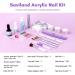 SAVILAND Acrylic Nail Kit with Nail Drill - Professional Acrylic Powder & Liquid Set for Beginners & Nail Salon - Clear White Pink - Complete DIY Nails Set - Buy Online on SooperMarket.com
