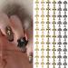 RUNRAYAY 60Pcs Cross Nail Art Studs for Nail Art Accessories Gold & Silver & Gray 3D Metal Retro Punk Nail Charms Cross Shape Nail Decoration for Women Girl DIY Nail Art Decor